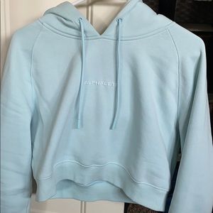 Blue like new Alphalete cropped hoodie💙